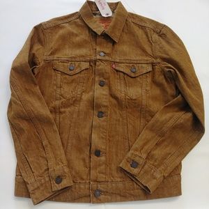 levis brown denim jacket